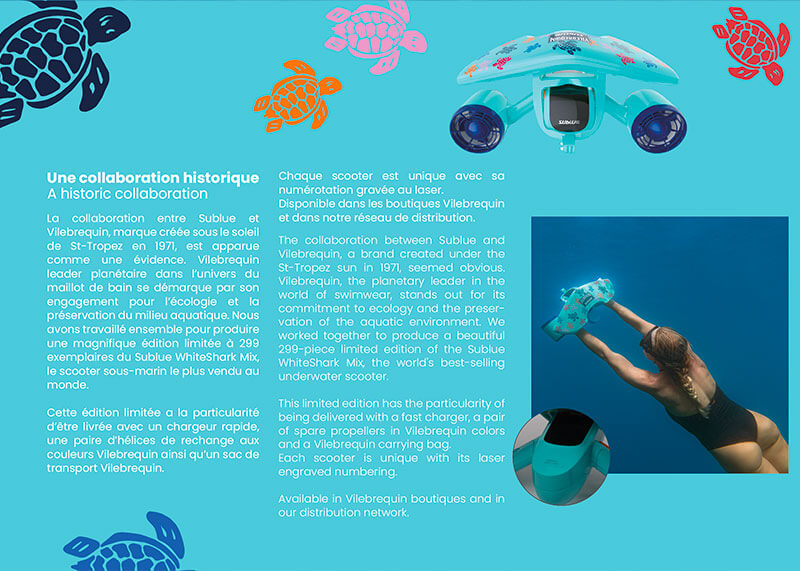 Brochure Sublue - scooters sous-marins